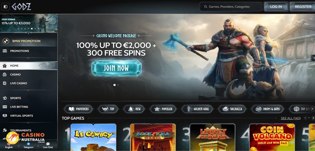 Godz Casino Review Australia