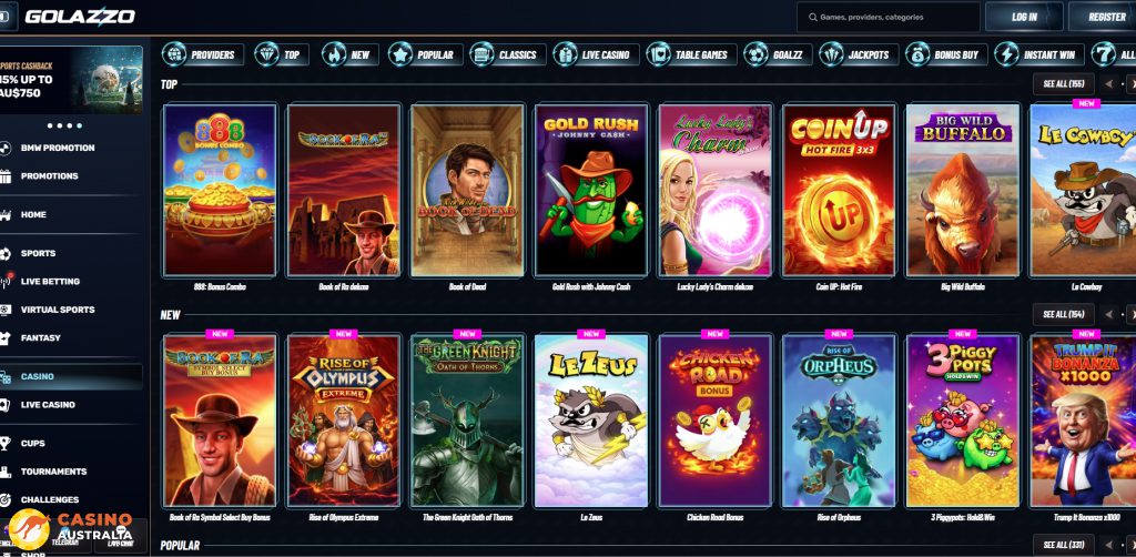 Golazzo Casino Games Australia