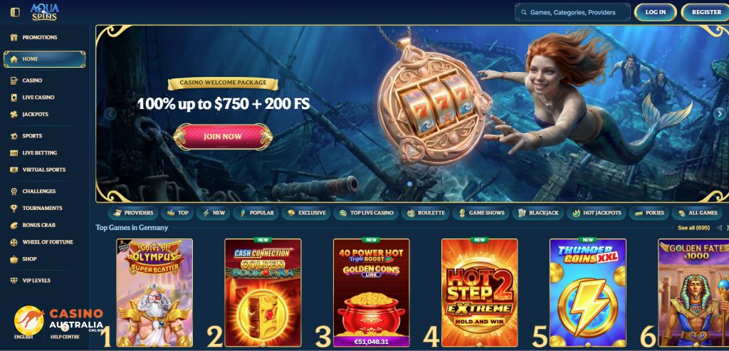 Aquaspins Casino Review Australia