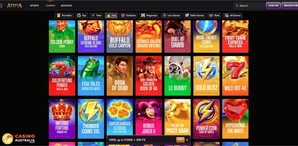 Atefia Casino Games Australia