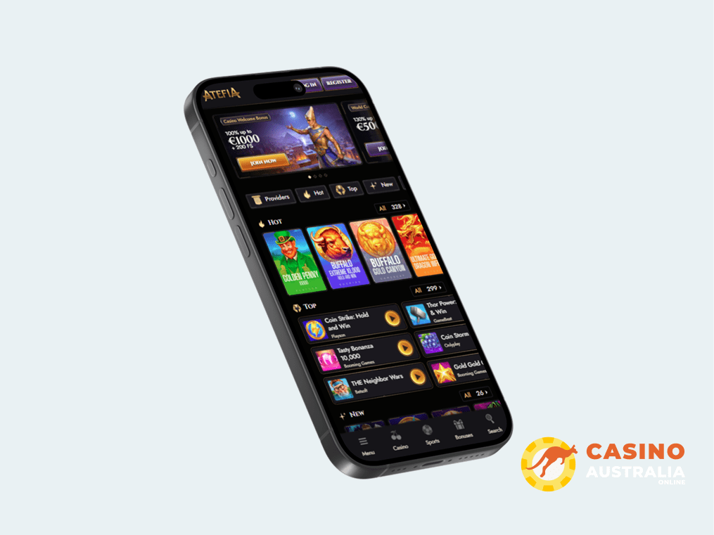 Atefia Casino Mobile App