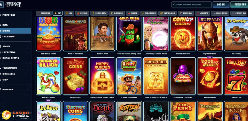 PrinceCasino Games Australia