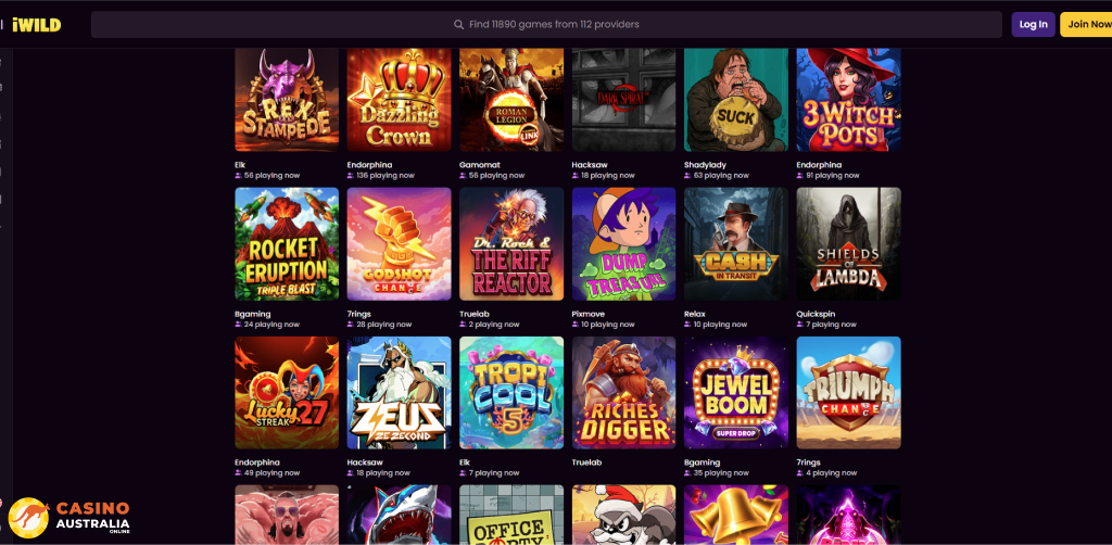 iWild Casino Games Australia