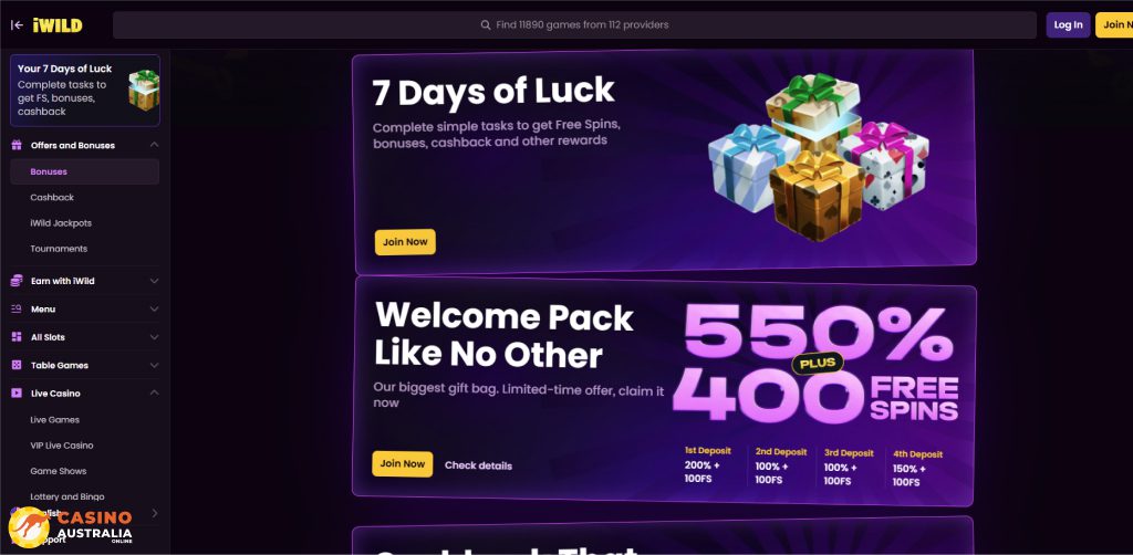 iWild Casino Promotions Australia