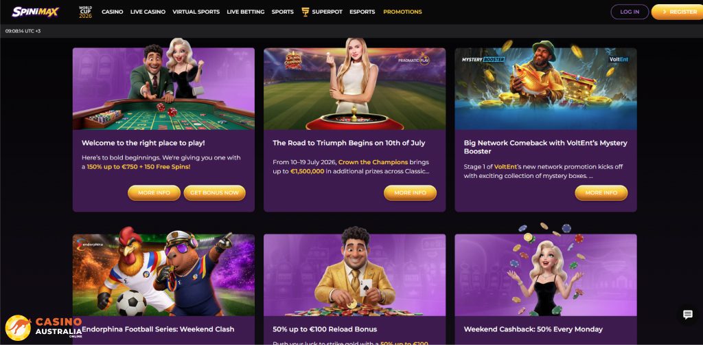 Spinimax Casino Promotions Australia