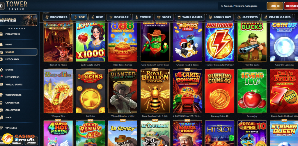 Tower Casino Games Australia