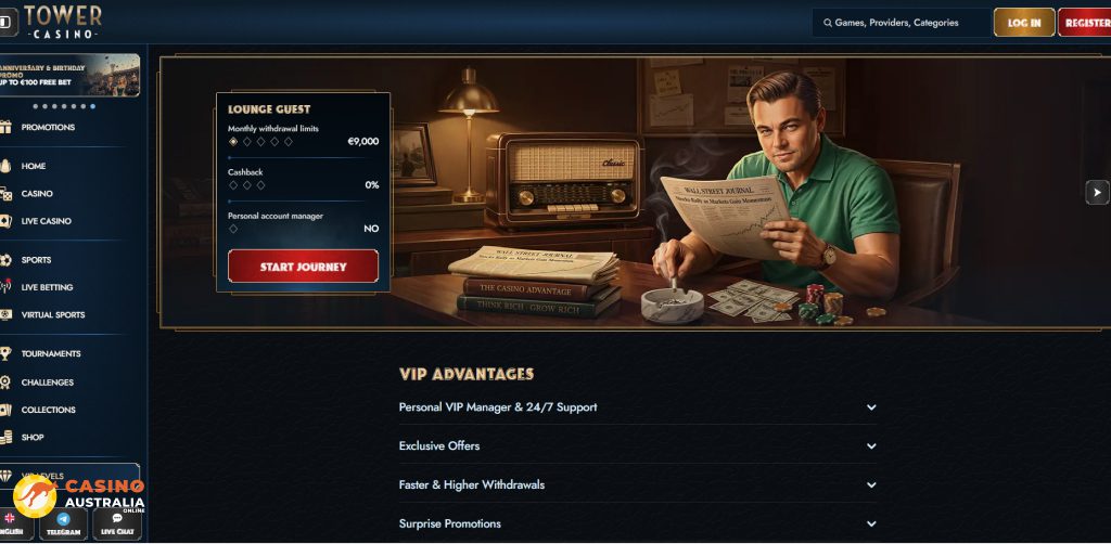 Vip Program at Tower Casino Australia