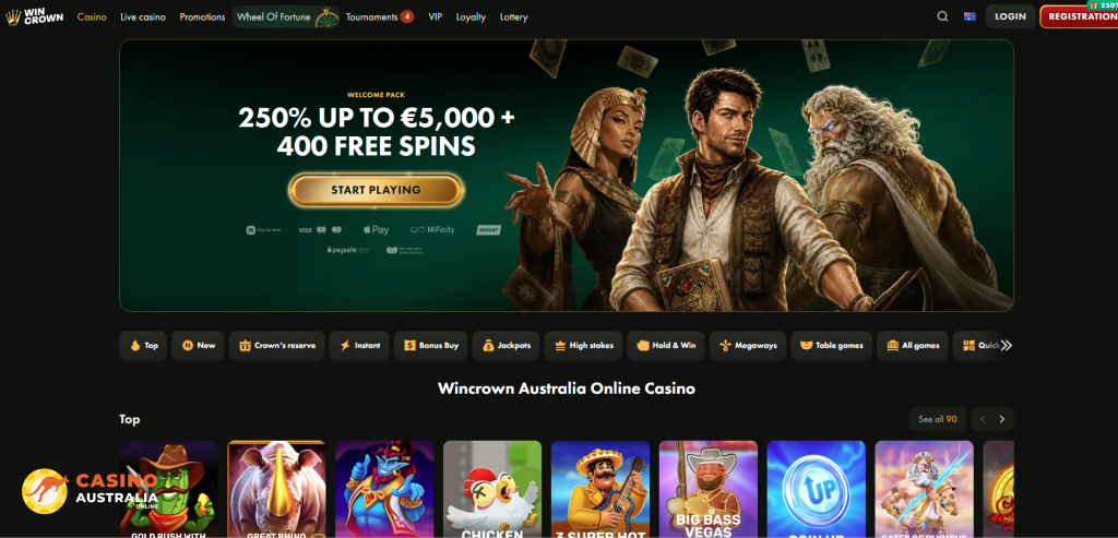 WinCrown Casino Review Australia